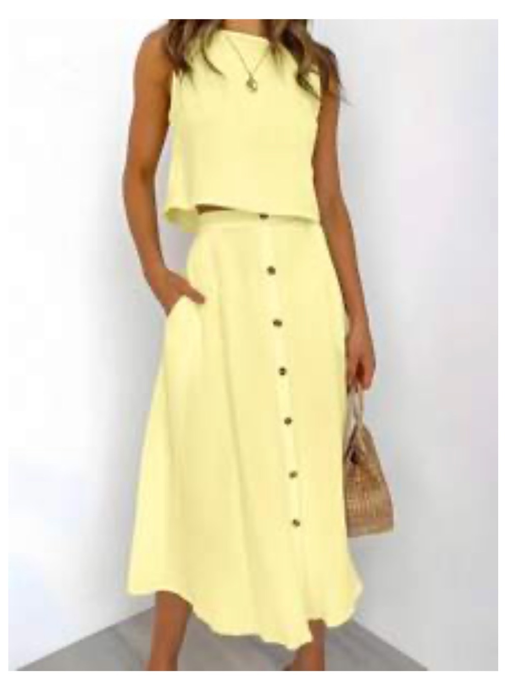 Butter Yellow Matching Set